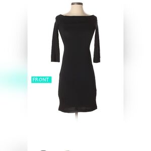 James Perse Elegant Black Long Sleeve Dress